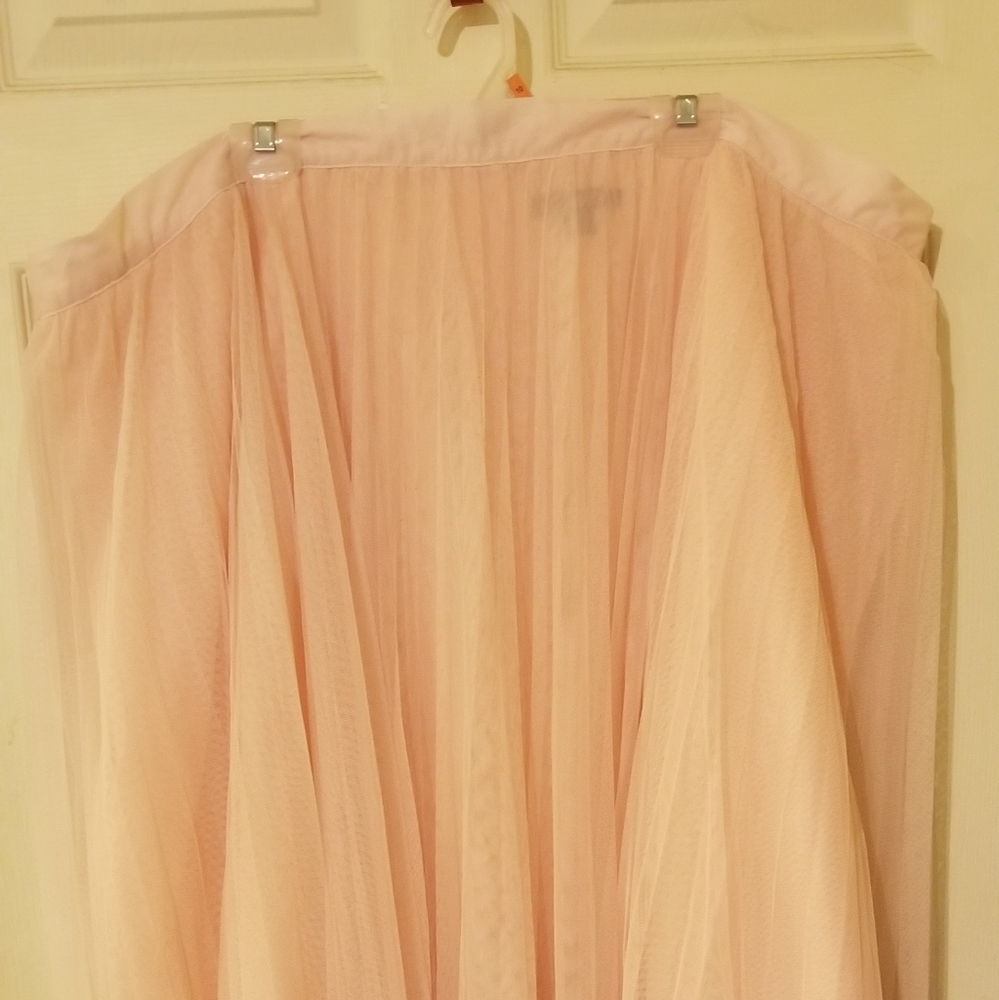 Roaman's pale pink tulle skirt 30/32